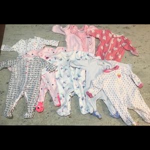 3 month girl pajama lot